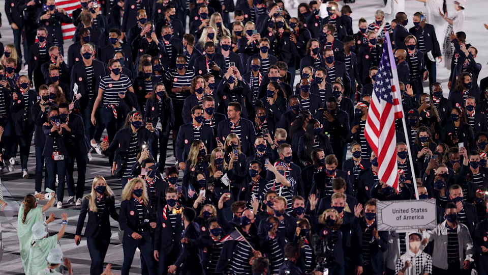 US Olympics flag bearers through the years