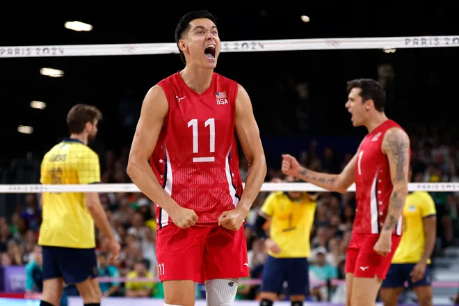 These US men’s volleyball graybeards haven’t lost yet at the Paris Olympics