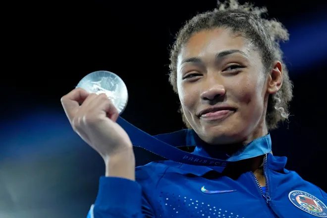 USA wrestler Kennedy Blades wins silver medal in her first Olympic Games