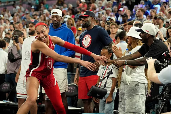 Emotions run wild as players, celebrities bask in US women’s basketball gold medal